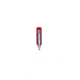 Al Mar Knives 1.3 in Stinger Keychain Fixed Blade Knife, Red/Balck, AMK1001RBK