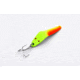 Als Goldfish Lil 49er Ice Jig, Chartreuse Orange Glow, 1/4oz, 1-3/4in, IFN50-CHOG