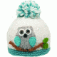 Ambler Owl Beanie - Girl's-Natural-S/M