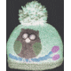 Ambler Owl Beanie - Girl's-Raspberry-S/M