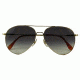 AO General LE Sunglasses w/ Silver Frame and Polycarbonate Gradient Grey Lens SGRGRY-WS145-14-58-52