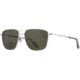 AO Airman Sunglasses - Mens, Silver, Calobar Green AOLite Nylon Lenses, Silver / Calobar Green Polarized Lens, 56-15-145, AIR356STSMGNN-P