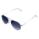 AO Flight Gear General Sunglasses, Wire Spatula, Silver Frame, Polycarbonate Gradient Blue Lens, 58mm, 32615
