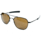 AO Original Pilot Sunglasses, Bayonet, Black Frame, Amber Glass Lens, 52mm, 30165
