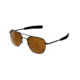 AO Original Pilot Sunglasses, Bayonet, Black Frame, HC Amber Poly Lens, Polarized, 57mm, 30107