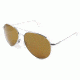 Ao General Sunglasses Silver Amber Poly Lens Wire Spatula 52mm S Hcap Ws 52