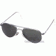 AO General Sunglasses, Silver, Gray Glass Lens, 52mm, Wire Spatula S-TCG-WS-52