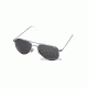 AO General Sunglasses, Silver, Wire Spatula, Grey Glass Lenses, 52mm, Polarized S-TCGPG-WS-52
