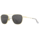 AO Original Pilot Sunglasses, Gold Frame, 52 mm Gray SkyMaster Glass Lenses, Standard Temple, Polarized, 738921549406