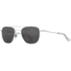 AO Original Pilot 2 Sunglasses, Silver Frame, Gray Nylon Lens, Standard Temple, 55-20-145, OP-255STCLGYN