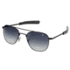 AO Original Pilot Sunglasses, Bayonet, Black Frame, Polycarbonate Gradient Grey Lens, 52mm, 30242