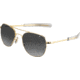AO Original Pilot Sunglasses, Bayonet, Gold Frame, Polycarbonate Gradient Grey Lens, 57mm, 30201