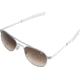AO Original Pilot Sunglasses, Bayonet, Matte Chrome Frame, Polycarbonate Gradient Brown Lens, 57mm, 30210