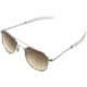 AO Original Pilot Sunglasses, Bayonet, Silver Frame, Polycarbonate Gradient Brown Lens, 52mm, 32300