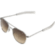 AO Original Pilot Sunglasses, Bayonet, Silver Frame, Polycarbonate Gradient Brown Lens, 57mm, 30206