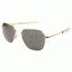 AO Original Pilot Sunglasses, Bayonet, Gold Frame, True Color Gray Glass Lens, 55mm, 10701-603
