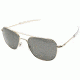Open Box, Dealer Demo, AO Original Pilot Sunglasses, Bayonet, Gold Frame, True Color Gray Glass Lens, Polarized, 52mm, 32100