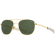 AO Original Pilot Sunglasses, Gold Frame, 55 mm Calobar Green SkyMaster Glass Lenses, Bayonet Temple, Polarized, 738921549451