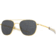 AO Original Pilot Sunglasses, Gold Frame, 57 mm True Color Gray SkyMaster Glass Lenses, Bayonet Temple,OP-157BTCLGYG