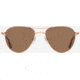 AO Sebring Sunglasses - Womens, Rose Gold Frame, Cosmetan Brown AOLite Nylon Lenses, 55-19-140, SEB255STPKBNN