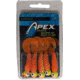 Apex Tackle Rigged Grubs 1/4oz Chartreuse/Orange 5pk, J514-CTOR