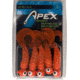 Apex Tackle Rigged Grubs 1/4oz Orange 5pk, J514-ORNGE
