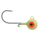 Apex Tackle Round Head Jig, Glow White, 1/16oz, AP-RH116-23