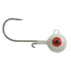 Apex Tackle Round Head Jig, White, 1/8oz, AP-RH18-8