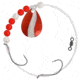 Apex Tackle Waly Spin Rig Number 4 Red/White, AP-CR4-1