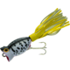 Arbogast Hula Popper Topwater Popper, 1 3/4in, 1/4 oz, Floating, Coachdog/Orange Bel, G770-CDW