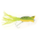 Arbogast Hula Popper Topwater Popper, 2in, 3/8 oz, Floating, Frog Yellow Belly, G760-07
