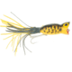 Arbogast Hula Popper Topwater Popper, 2in, 3/8 oz, Floating, Yellow Coachdog, G760-11