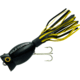 Arbogast Hula Popper Topwater Popper, 1 3/4in, 1/4 oz, Floating, Black/Yellow, G770-YBS