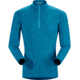 Arc'teryx Phase AR Zip Neck - Men's -Cyan Blue-X-Large