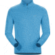 Accelerator Long Sleeve Zip Neck Shirt - Mens-Adriatic Blue-Small