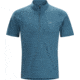 Accelerator Zip Neck Short Sleeve - Mens-Legion Blue-Small