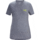 Arcteryx Bird Emblem Short Sleeve T-Shirt - Womens, Satellite Heather, Extra Small, 412807