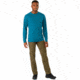 Arcteryx Kadem Crew Shirt with Long Sleeve - Mens, Iliad, Medium, 375695