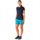 Arcteryx Taema Crew Shirt with Short Sleeve - Womens, Black Sapphire, Large, 371853
