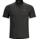 Velox Zip Neck Short Sleeve Shirt - Mens -Magnet-Large