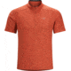 Velox Zip Neck Short Sleeve Shirt - Mens -Sumac-Small