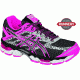 Asics Gel-Cumulus 15 Lite-Show Road Running Shoe - Women's-Black/Onyx/Flash Pink-9 US