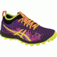 Asics Gel-FujiRunnagade Trail Running Shoe - Womens-Purple/Yellow/Pink-Medium-6 US
