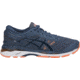 Asics GEL-Kayano 24 Road Running Shoes - Women's, Smoke Blue/Dark Blue/Canteloupe, Medium, 10 US T799N.5649-10