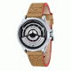 AVI-8 Hawker Harrier II Pegasus Concept Watch Japan Automatic 3 Hands, Silver White/Brown AV-4047-01