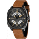 AVI-8 Hawker Hunter Watch Japan Quartz 3 Hands with Date and Day, Black/Brown AV-4057-04