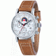 AVI-8 Hawker Hurricane Watch Japan Quartz Chronograph with Date, White/Tan AV-4041-01