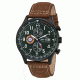 AVI-8 Hawker Hurricane Watch Quartz Japan Chronograph with Date, Green/Brown, AV-4011-05