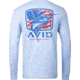 AVID Sportswear Marlin Pride Long Sleeve T-Shirt - Mens, Heather Sky, Large, MT32422HSKLG