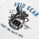 AVID Sportswear Salty Seas T-Shirt - Mens, White, Small/Medium, MT32408WHTSM